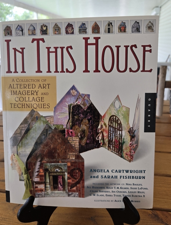 Other - In This House Art & Collage Techniques Book - White Cover with Red Title